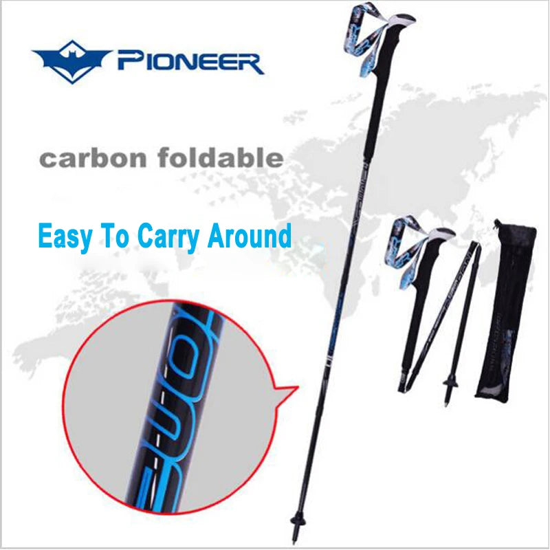 ⭐ NomadTrek 20 – Carbon Fiber Trekking Poles (2-Pack) ⭐