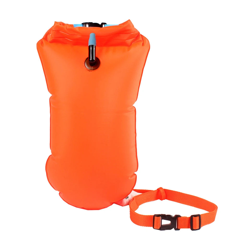 ✅ NomadFloat™ – 20L Inflatable Swimming Buoy & Dry Bag