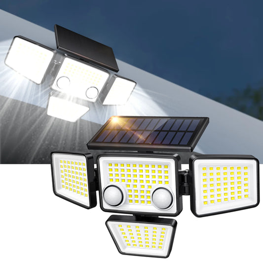 ⭐ NomadGlow 3000 – Solar Motion Sensor Security Light (188 LED) ⭐