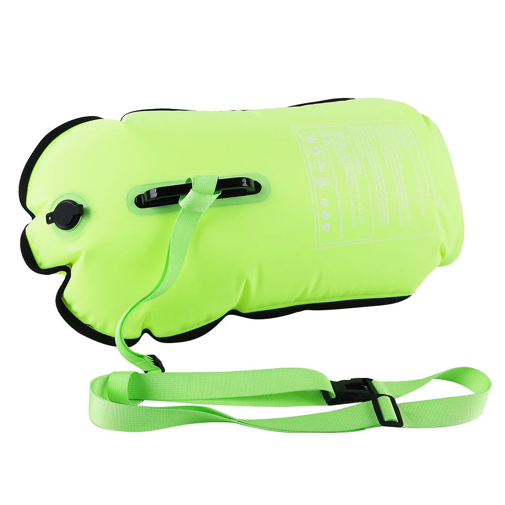 ✅ NomadFloat™ – 20L Inflatable Swimming Buoy & Dry Bag