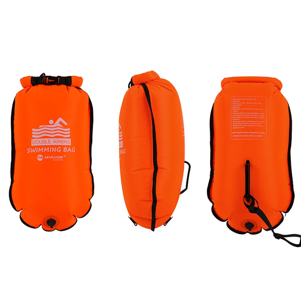 ✅ NomadFloat™ – 20L Inflatable Swimming Buoy & Dry Bag