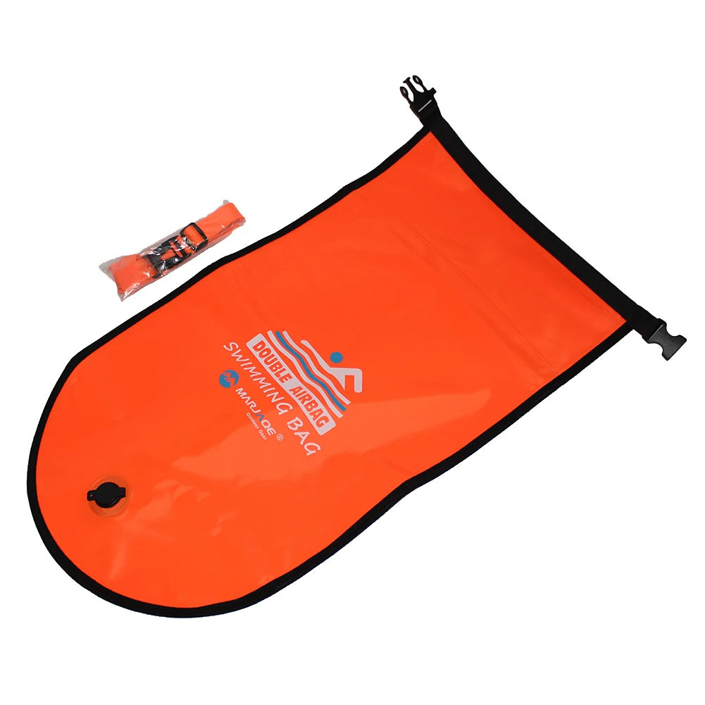 ✅ NomadFloat™ – 20L Inflatable Swimming Buoy & Dry Bag