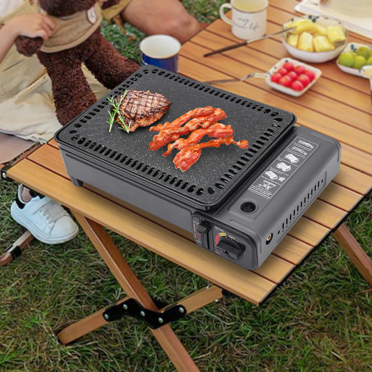 ✅ NomadFlame™ – Portable Butane Gas Grill for Camping & BBQ