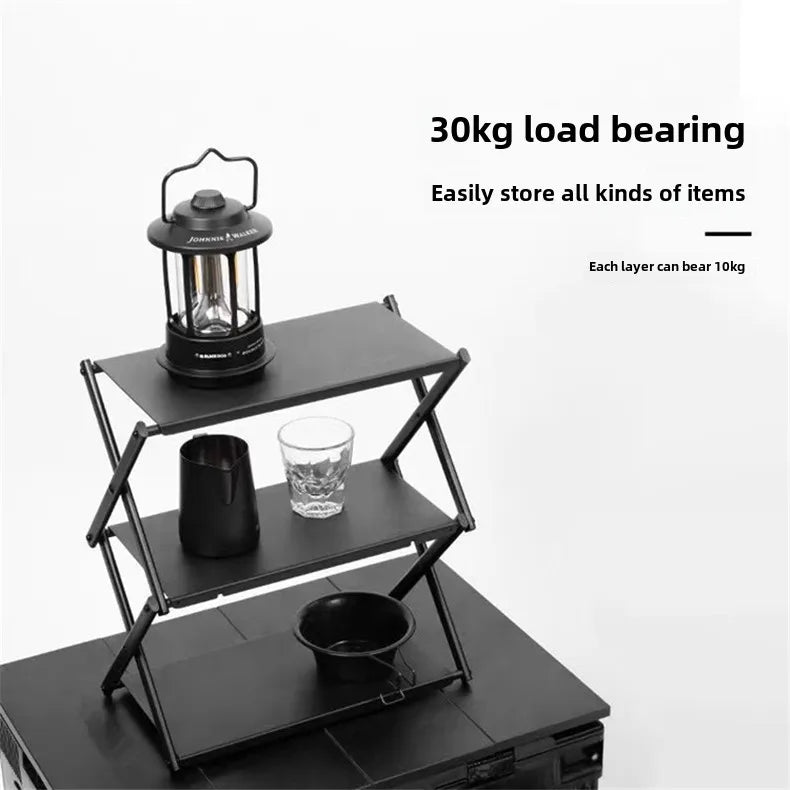 ✅ NomadRack 3-Tier Folding Shelf