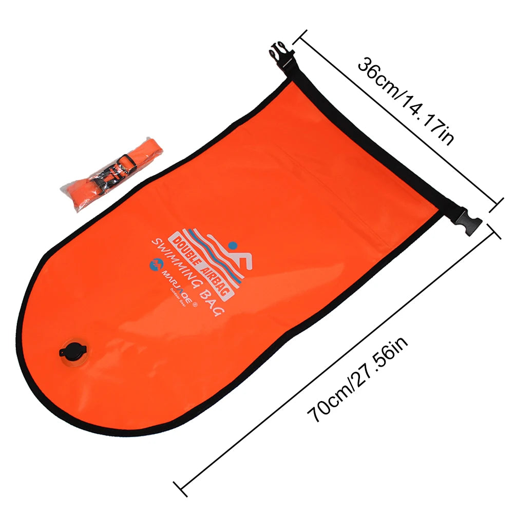 ✅ NomadFloat™ – 20L Inflatable Swimming Buoy & Dry Bag