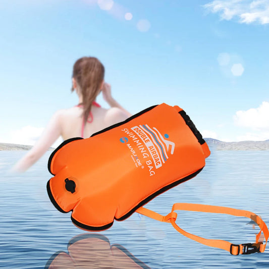 ✅ NomadFloat™ – 20L Inflatable Swimming Buoy & Dry Bag