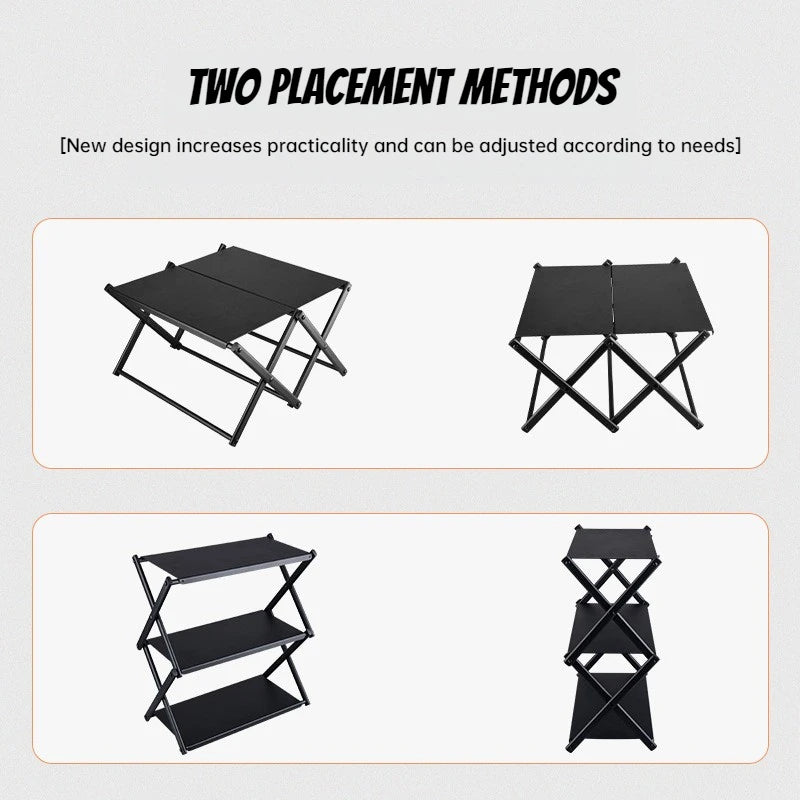 ✅ NomadRack 3-Tier Folding Shelf