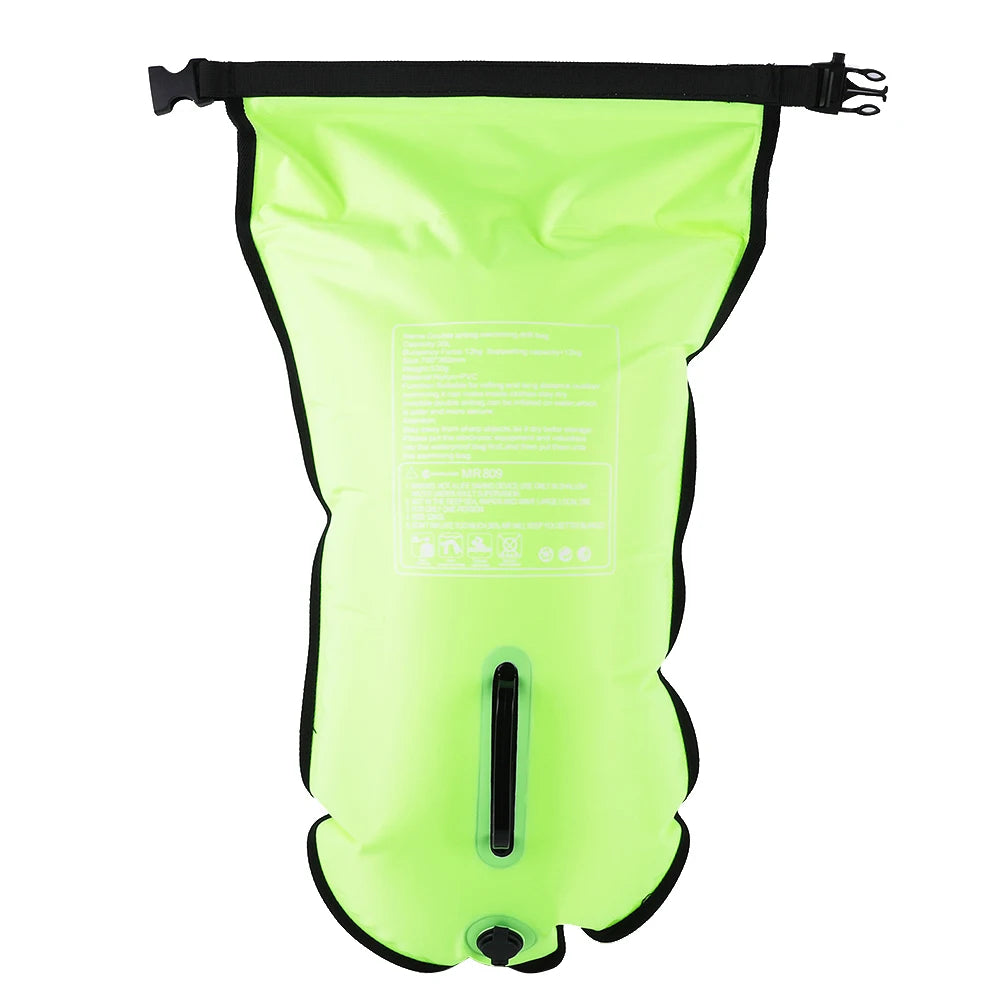 ✅ NomadFloat™ – 20L Inflatable Swimming Buoy & Dry Bag