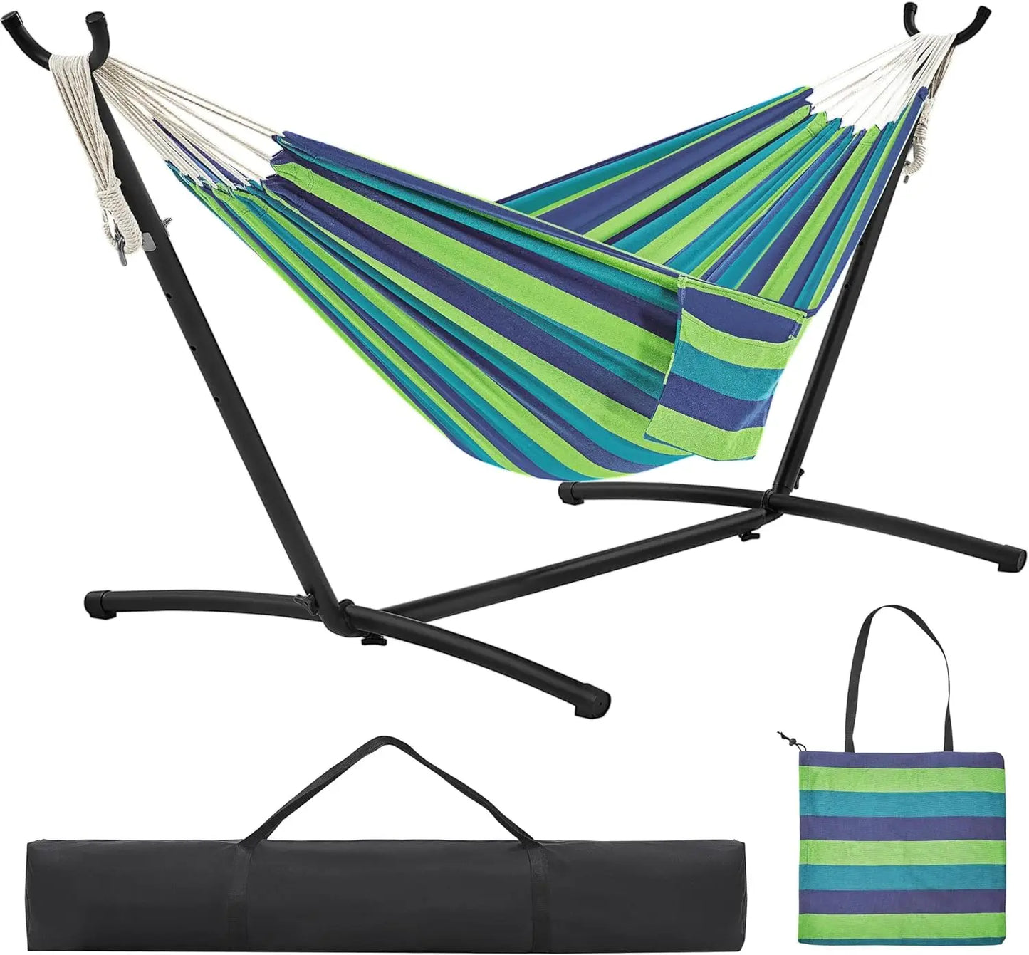 ⭐ NomadHammock 2P – Portable Double Hammock with Stand & Carry Bag ⭐