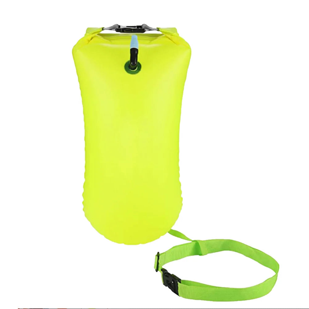 ✅ NomadFloat™ – 20L Inflatable Swimming Buoy & Dry Bag