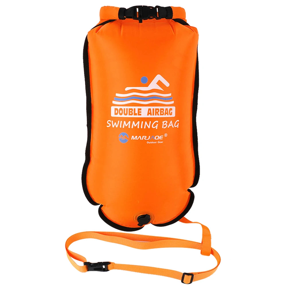 ✅ NomadFloat™ – 20L Inflatable Swimming Buoy & Dry Bag